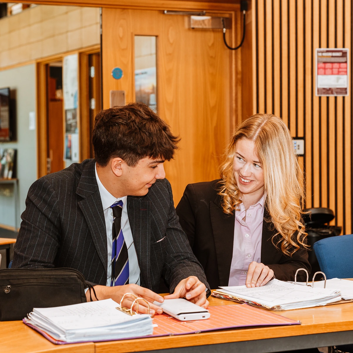 academic work by students at Wrekin sixth