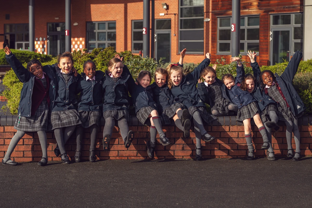 reception kids having fun