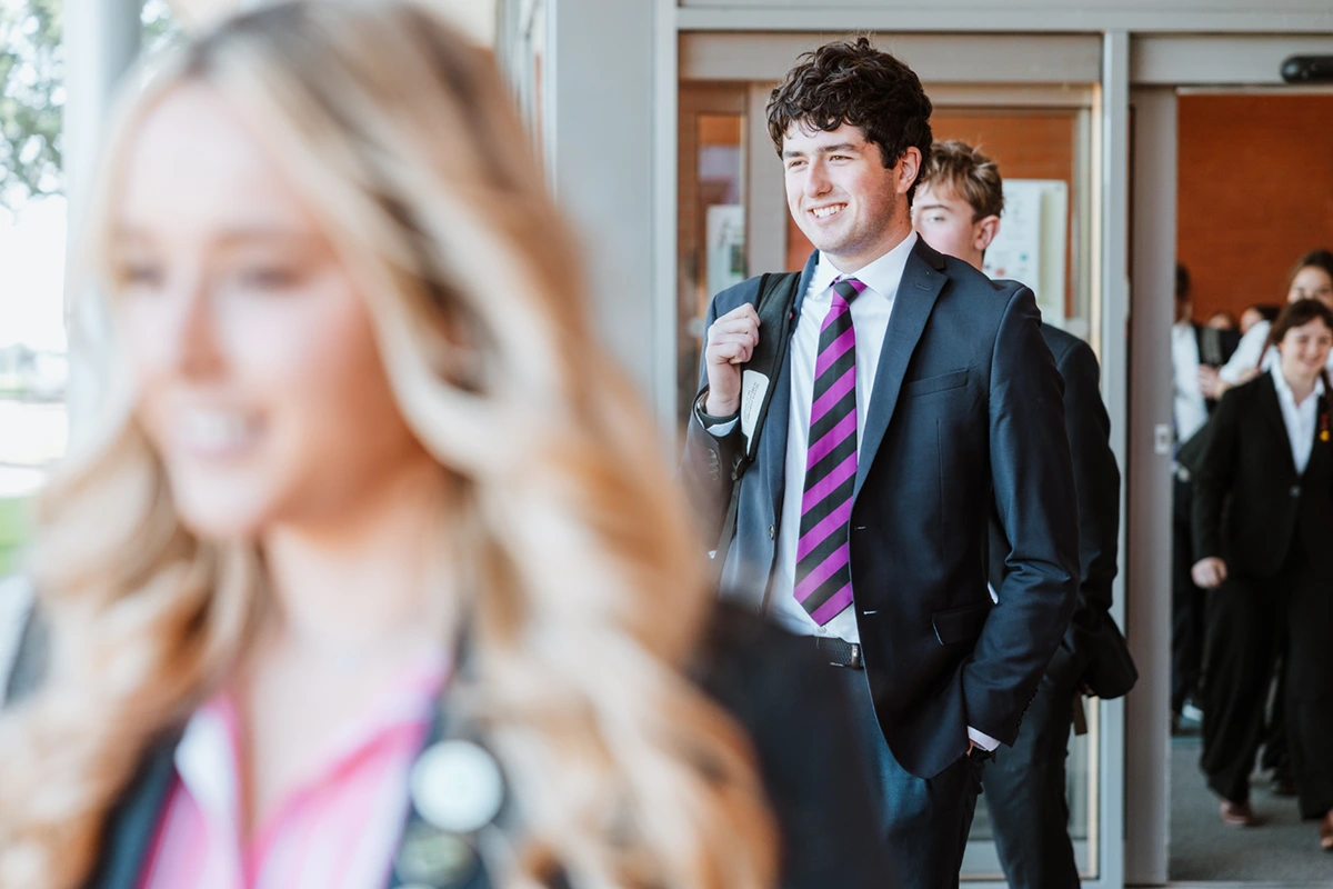 student walking to find their path