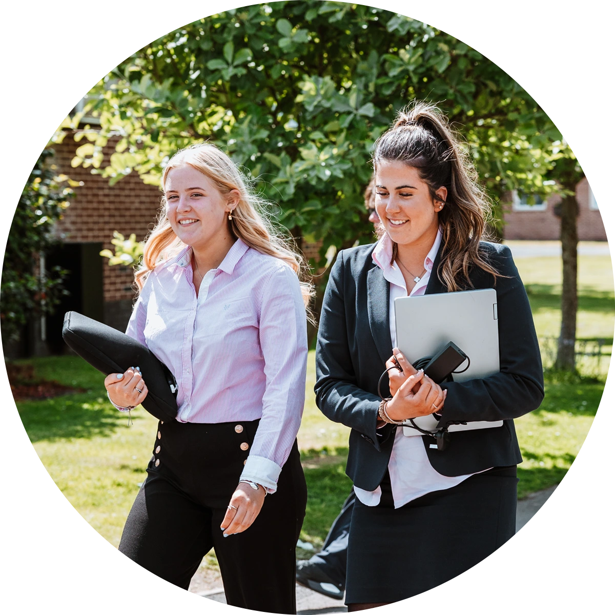 2 senior girls together