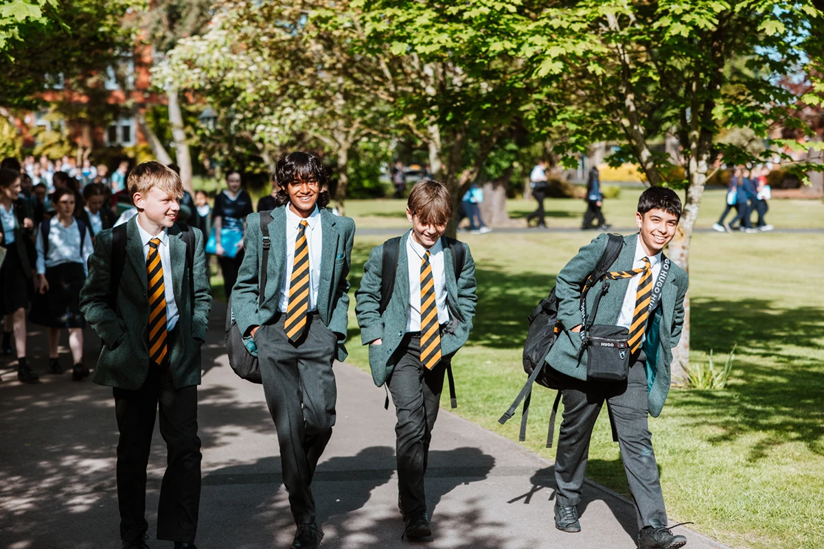 Lancaster boys between lessons